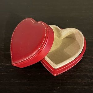 Coach Leather Heart Box